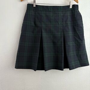 Dennis vintage Plaid Pull On Mini Skirt Pleated with Pockets size 11